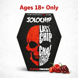 JOLOCHIP Last Chip Challenge 1pc - Spicy Corn Snack. For Ages 18+ Only JOLOCHIP Last Chip Challenge 1pc - Spicy Corn Snack. For Ages 18+ Only