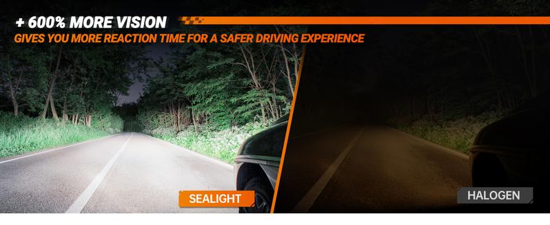 2014 Ford Mustang 9008/H13 H10/9140/9145 60W 6500K White IP67 LED Headlight Fog Light Bulbs Combo 4PCS SEALIGHT S2