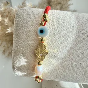 Lucky Charms Adjustable Red Thread Bracelet