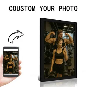 Personalized black wooden photo frames, high-definition custom photo posters, wall decorations, print heartwarming moments into works of art, and thoughtful gifts for birthdays and anniversaries; creative home furnishings.