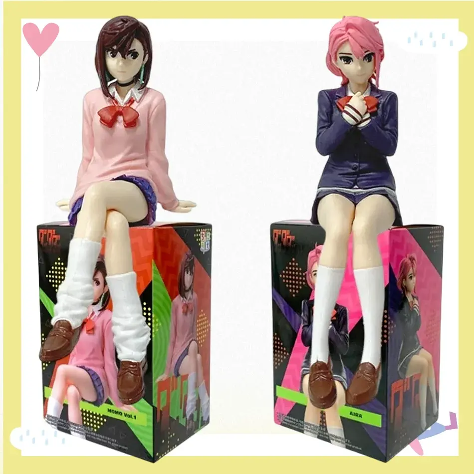 New Anime Dandadan Ayase Momo Shiratori Aira Sitting posture S.H.Figuarts Transformed Assembly PVC Model Toy Action Figures Gift
