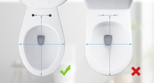 SS114 Toilet Seat Replacement Compatible with TOTO, Elongated Soft Close Toilet Seat for SS113/SS154/SS204/SS214/SS224, Transitional Heavy Duty Oval Toilet Seats, 2-Pack Toilet Bolts and Nuts, White