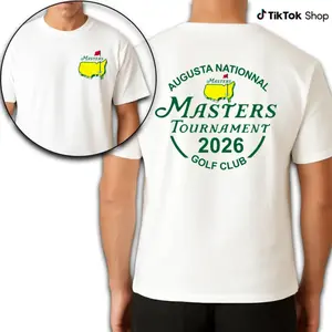 Masters 2026 Tournament Shirt For Men For Women, Augusta National Anniversary Edition Graphic Shirt, Soft Cotton Fabric Crew Neck Top, Commemorative Golf Event Apparel