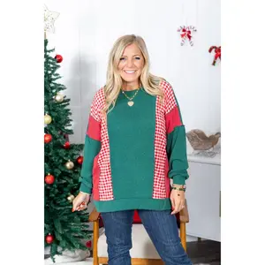 North Pole Plaid Top