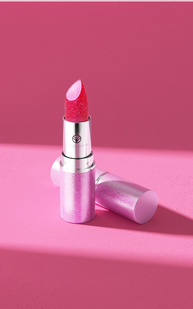 YOUNG VISION Chameleon 6-color Fine Sparkle Lipstick, Multi-purpose Facial Embossed Silk Screen Pearlescent Lipstick and Eyeshadow