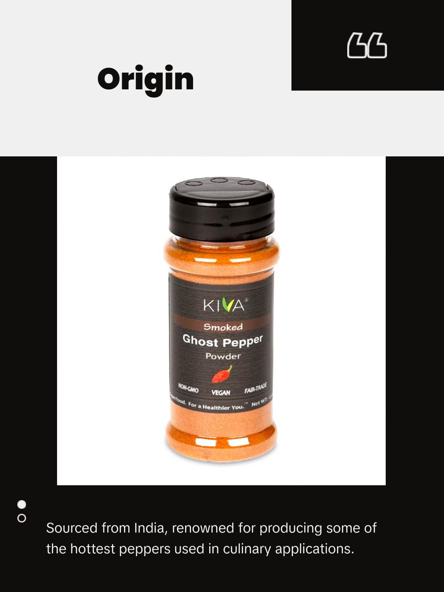 Kiva Smoked Ghost Pepper Powder