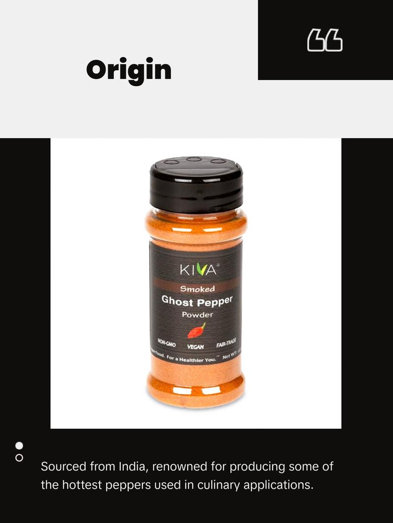 Kiva Smoked Ghost Pepper Powder