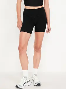 Old Navy Women's High-Waisted StudioSmooth Biker Shorts -- 6-inch inseam