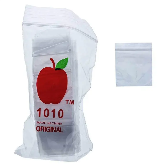Heavy Duty 1010 Durable Solid Plastic Resealable Zipper Pouches, 200-Pack 1x1 in Home Organization Containers, Multi-Purpose Zipper Sealer Bags for Home Supplies, Resealable Zipper Pouch