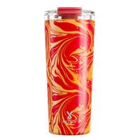 24oz Red Yellow Marble