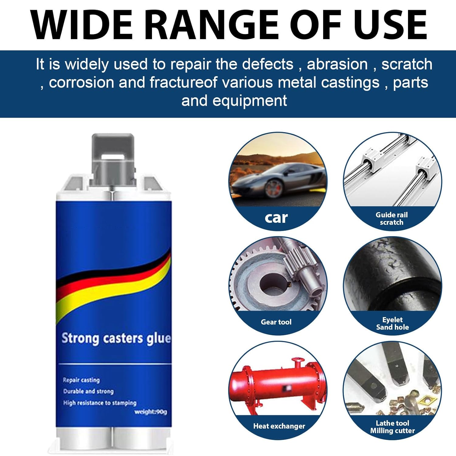 Enhanced Casting Adhesive, Metal Repair Adhesive, Casting Repair Adhesive, High Temperature Resistant Liquid Metal Welding Filler for Metal Casting Defects, AB Glue New Semi Enhanced Casting Adhesive, Metal Repair Adhesive, Casting Repair Adhesive, High Temperature Resistant Liquid Metal Welding Filler for Metal Casting Defects, AB Glue New Semi