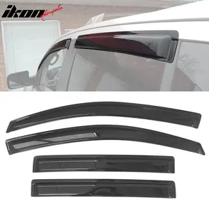 Visor Window Rain Guard for Nissan Armada 2004-2016 Slim Style Smoke Acrylic
