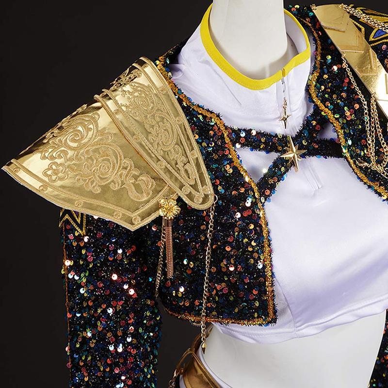 2025 KPOP Demon Hunter Rumi Mira Zoey Outfit with Singer Costume Set