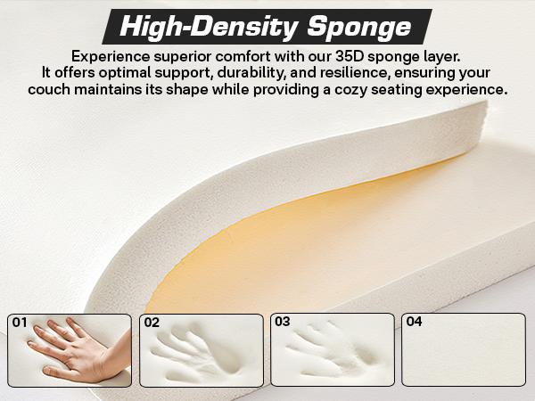 【3 Packages Shipping】Ovios 110" Sectional Cloud Couch for Living Room, Modular Floor Sofa with Plush Corduroy, No Assembly Required, Big Comfy Couches Set with Fluffy Memory Foam, Stupendous U Shaped Sofas with Chaise