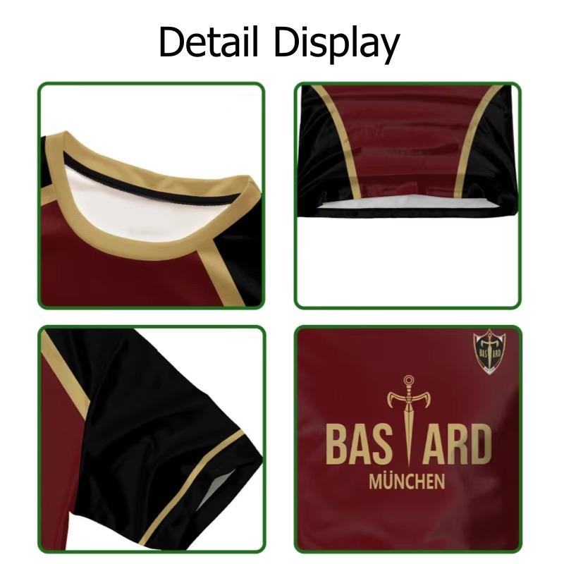 Japan Anime Michael Kaiser Shirt Isagi Cosplay Costumes Bastard Munchen Yukimiya Reo Ness Hiori Football Shirt 3D Printing