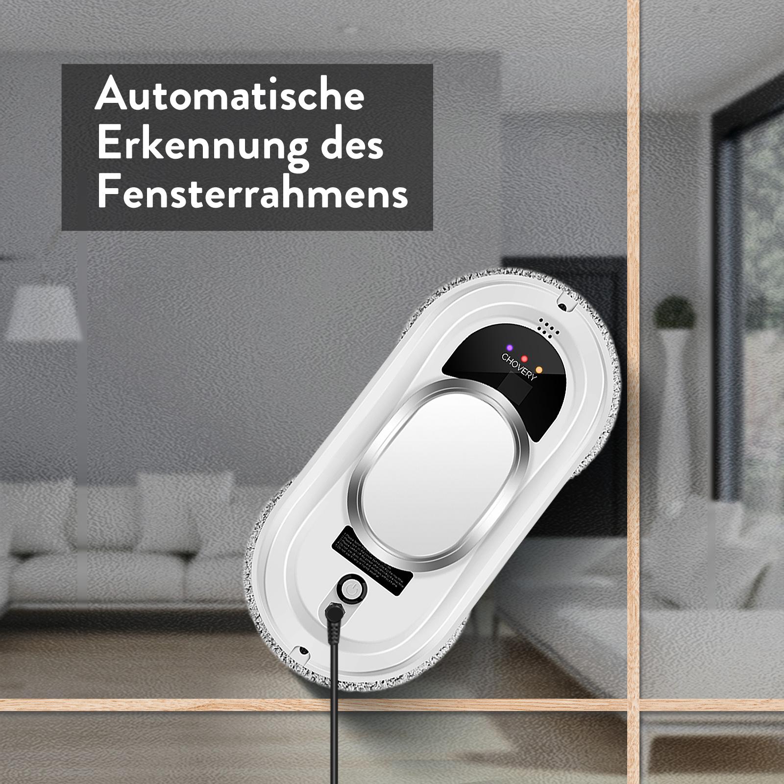 Smart Glass Cleaning Robot with 5600Pa Super Suction and Remote Control for Windows/Tiles/Doors