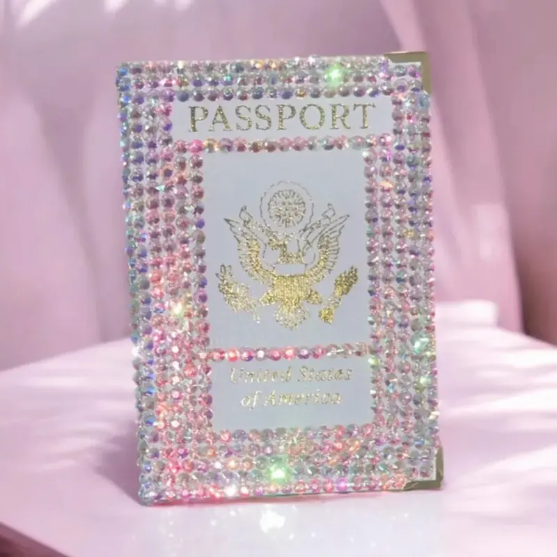 Bedazzled Passport Cover