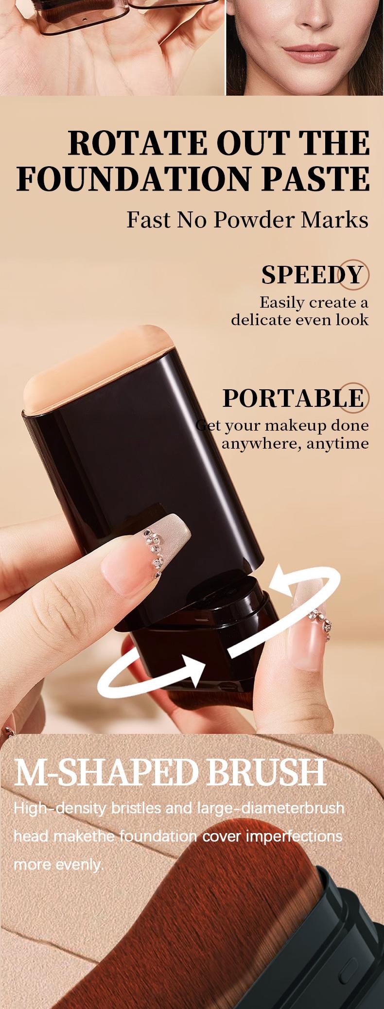 2-In-1 Concealer Foundation Stick, Covers Dark Circles, Waterproof Sweatproof Makeup, Flawless Daily Use, Long-Lasting Coverage, Concealer Foundation Hybrid 2-In-1 Concealer Foundation Stick, Covers Dark Circles, Waterproof Sweatproof Makeup, Flawless Daily Use, Long-Lasting Coverage, Concealer Foundation Hybrid