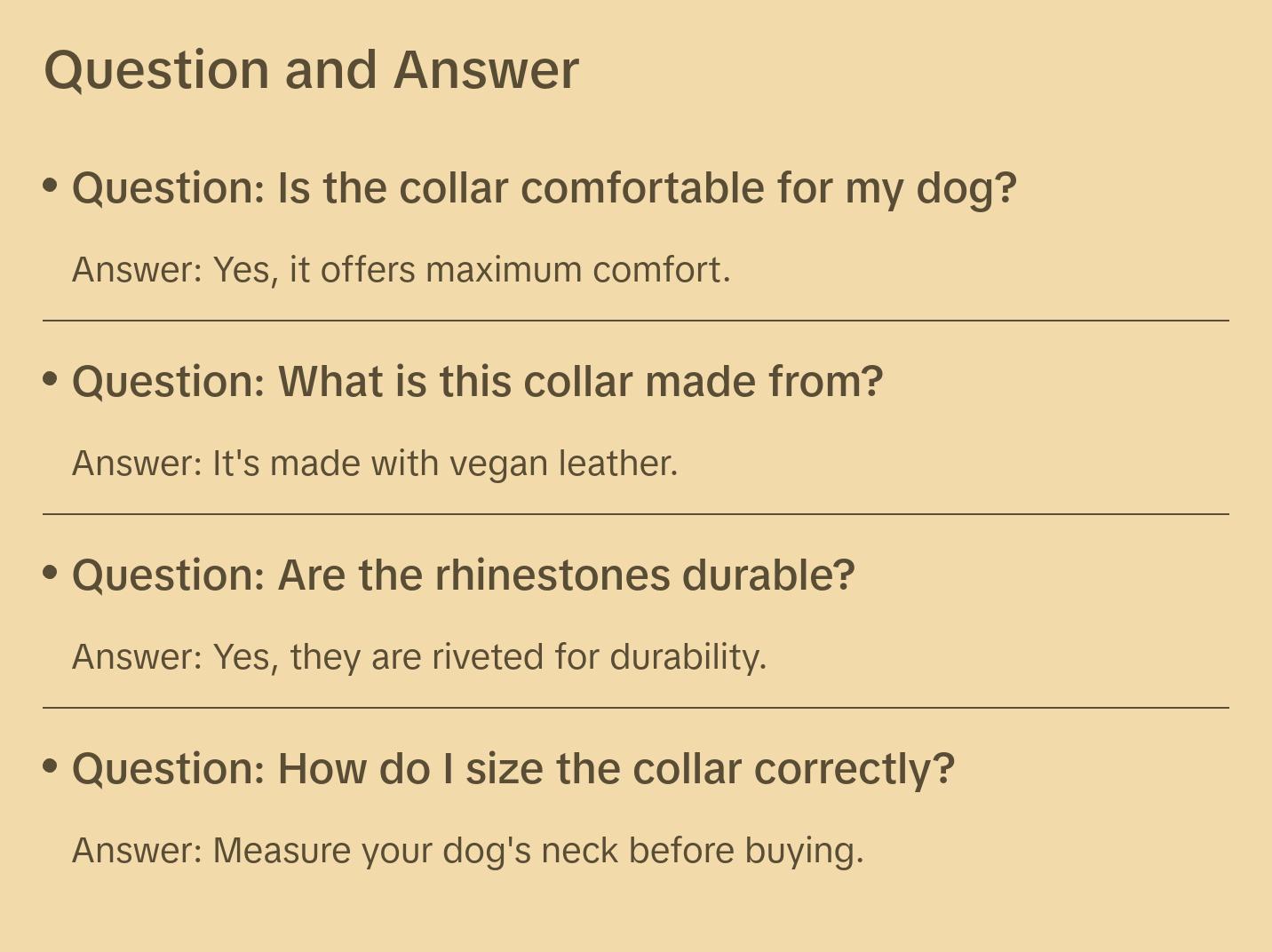 Black Bling Dog Collar