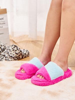 KOLILI Women's Warm Home Slippers Casual Soft Plush Lining Bedroom Sandals Walking Shoes Fashionable Comfortable Classic Versatile Girl Footwear with Anti-slip Sole