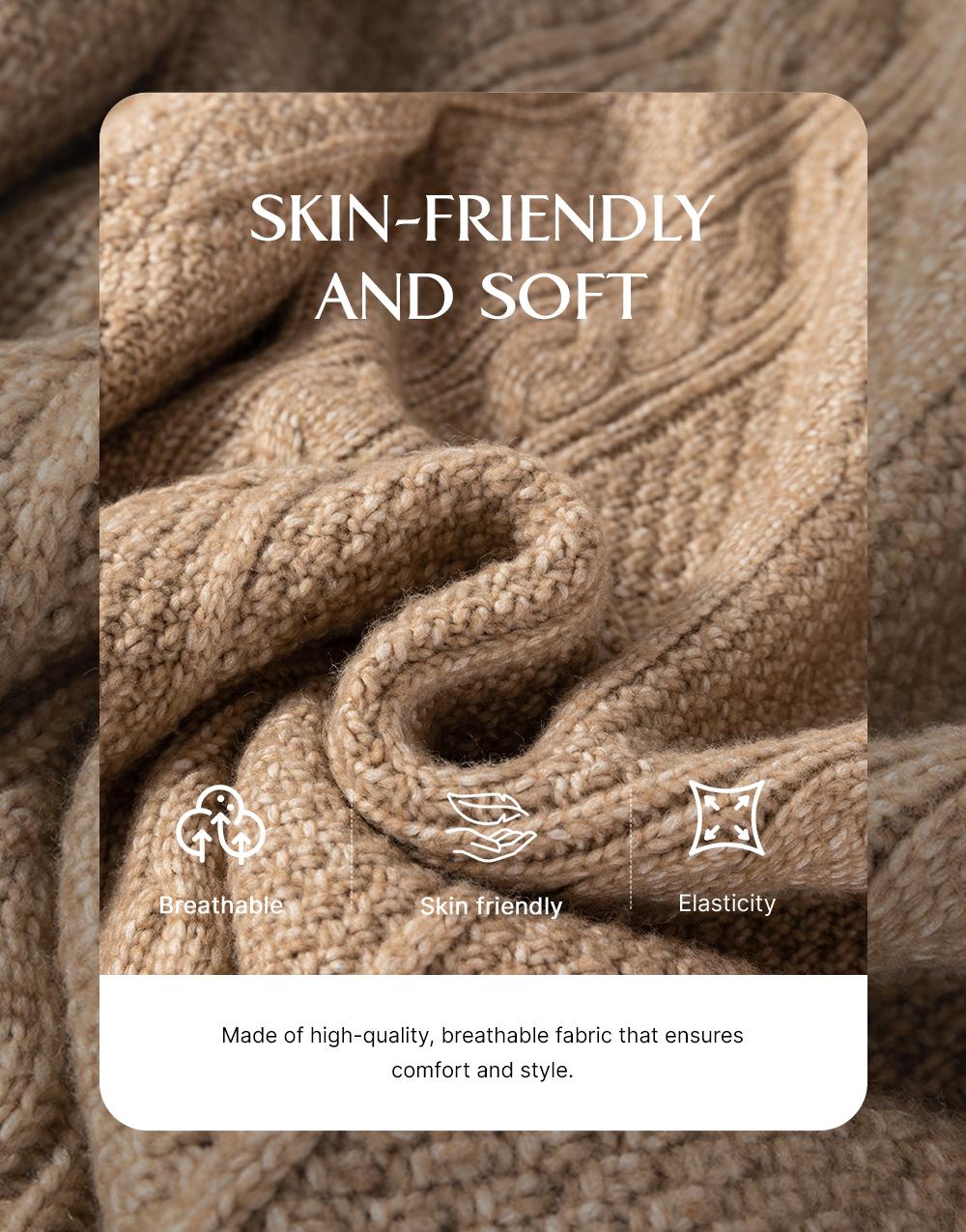 Asvivid 2026 Spring Clothes For Women Cable Knit Dresses Drop Shoulder Casual Loose Fit Long Sleeve Sweater Dress for Autumn/Winter Knitwear