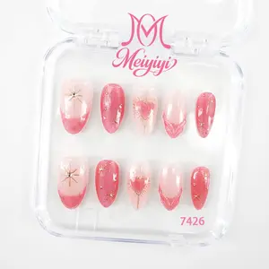 .DP.7426.Cat's Eye Hand-Painted Wearable Nails