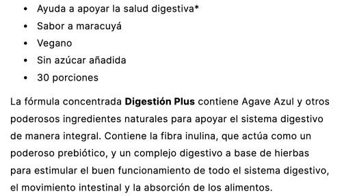 Digestión Plus | Agave Azul