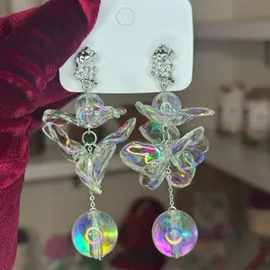 Beaded flower earrings