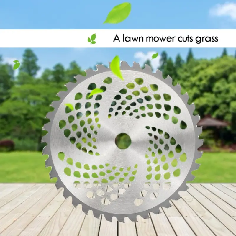 Lawn Mower Blade 40 Teeth Alloy Circular Saw Blade, Electric & Oil Lawn Trimmer Cutting Blade, Universal Gardening Accessory, Lawn Mower Accessories