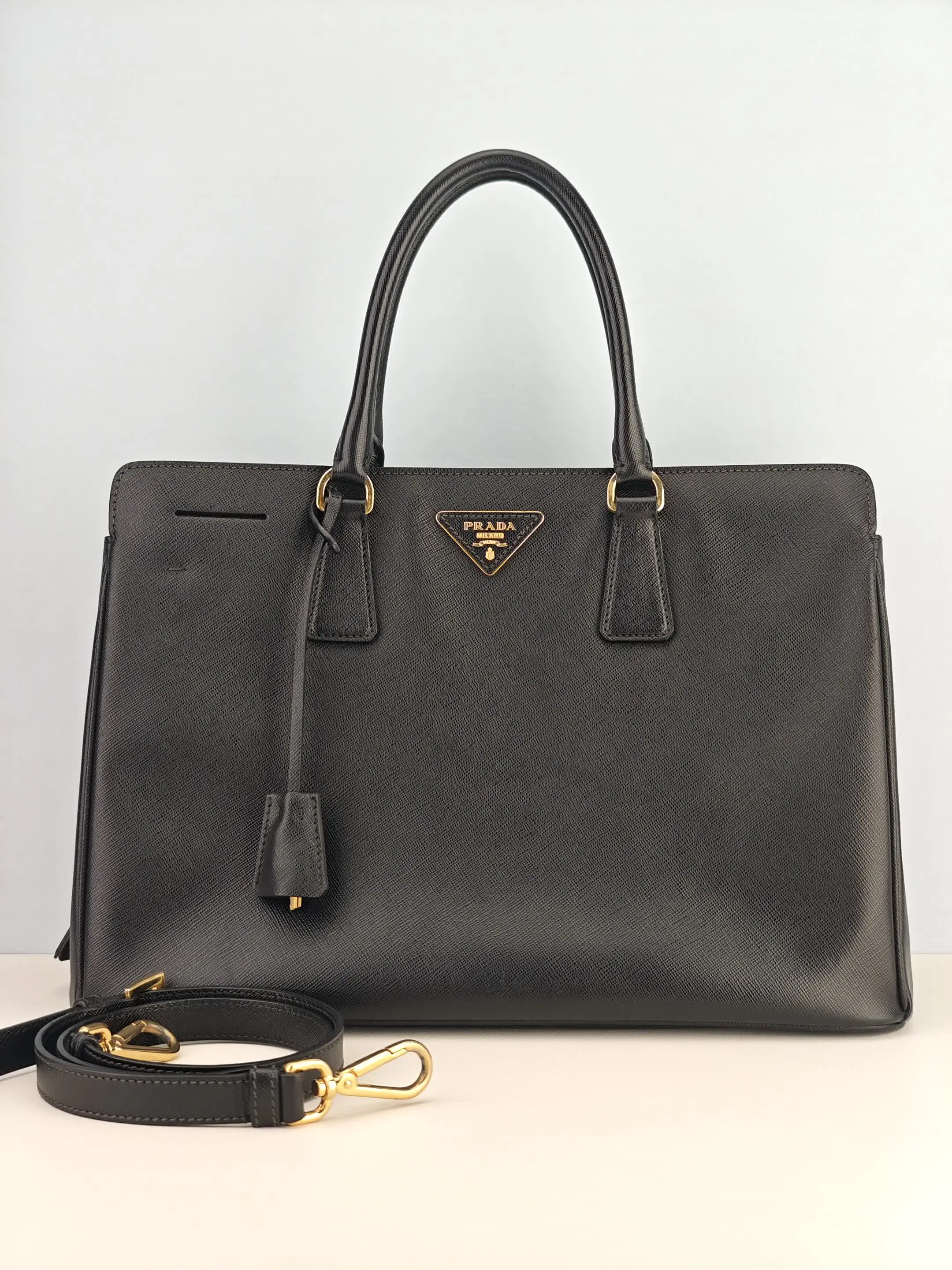 Pre-owned Saffiano leather Shoulder Bags Prada Galleria Large Bag【25】