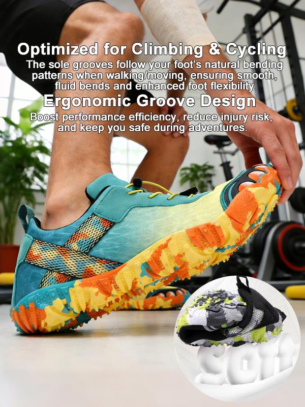 Lxso Barefoot Walking Shoes Women Men Color block Camo Comfortable Water Shoes Beach Outdoor Running Sneakers Casual Trainer Ideal Thanksgiving Christmas Gift