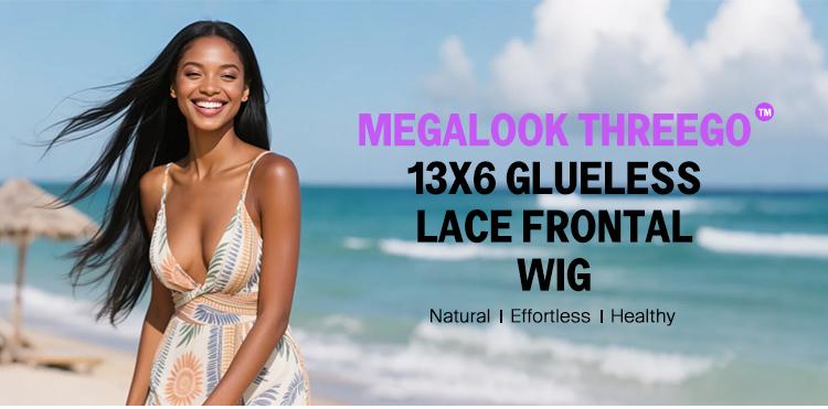 Megalook 13x6 Glueless Lace Frontal Wig Pre-Everything Ear To Ear Natural Hairline #4 Chestnut Brown HD Lace Skin Melted Silky Straight Human Hair Wigs With Drawstring #TikTokShopHolidayHaul