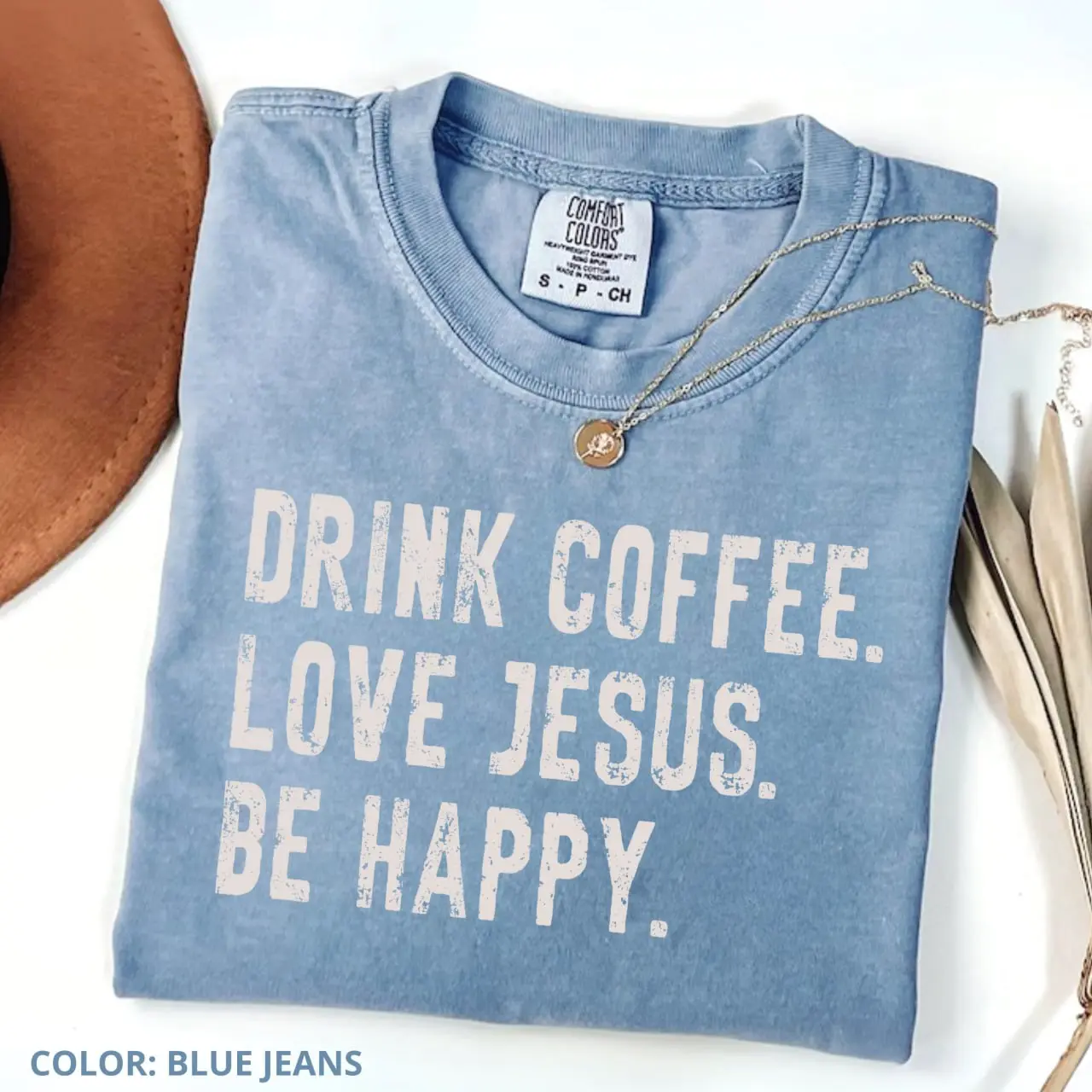 Comfort Colors Christian Shirt, Jesus and Coffee Comfort Colors Shirt, Minimalist Jesus Apparel, Coffee Lover Tshirt, Funny Coffee Trendy Christian Gift