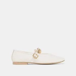Dolce Vita RELAN MESH BALLET FLATS WHITE MESH