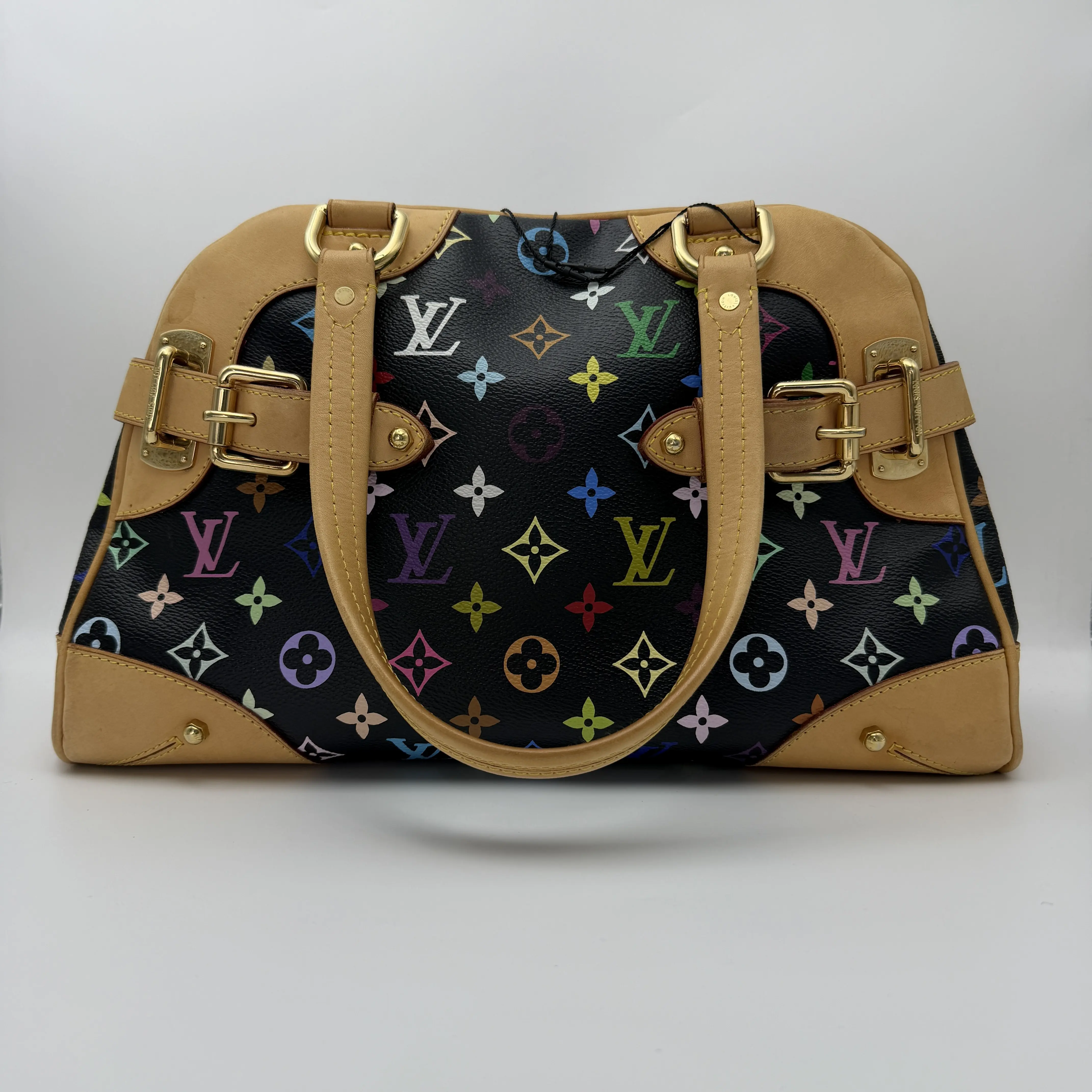 Pre-owned Louis Vuitton x Takashi Murakami Black Multicolore Beverly Handbag