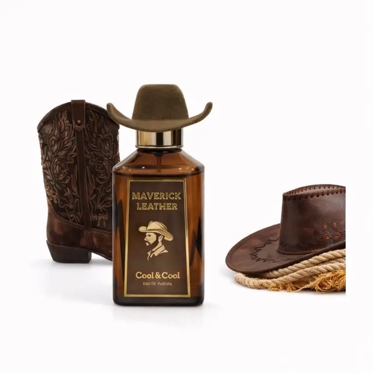 Cool&Cool Maverick Leather Cowboy Hat Design Perfume 100ml Unisex Fragrance for Men and Women