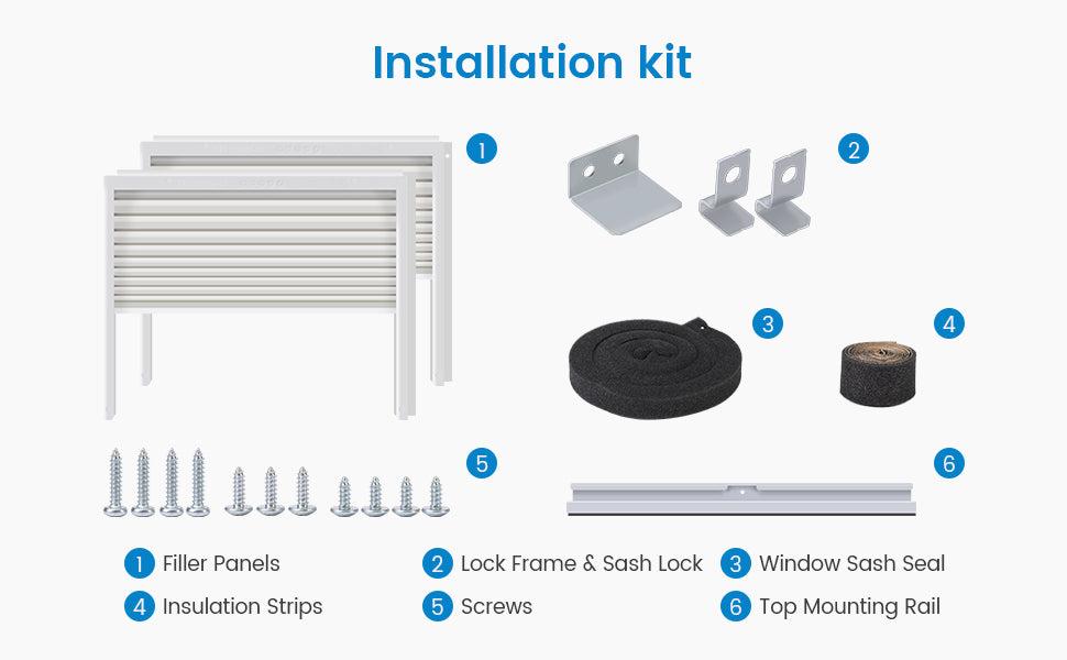 GARVEE 5000 BTU AC Unit, Window Unit with Reusable Filter & Controls