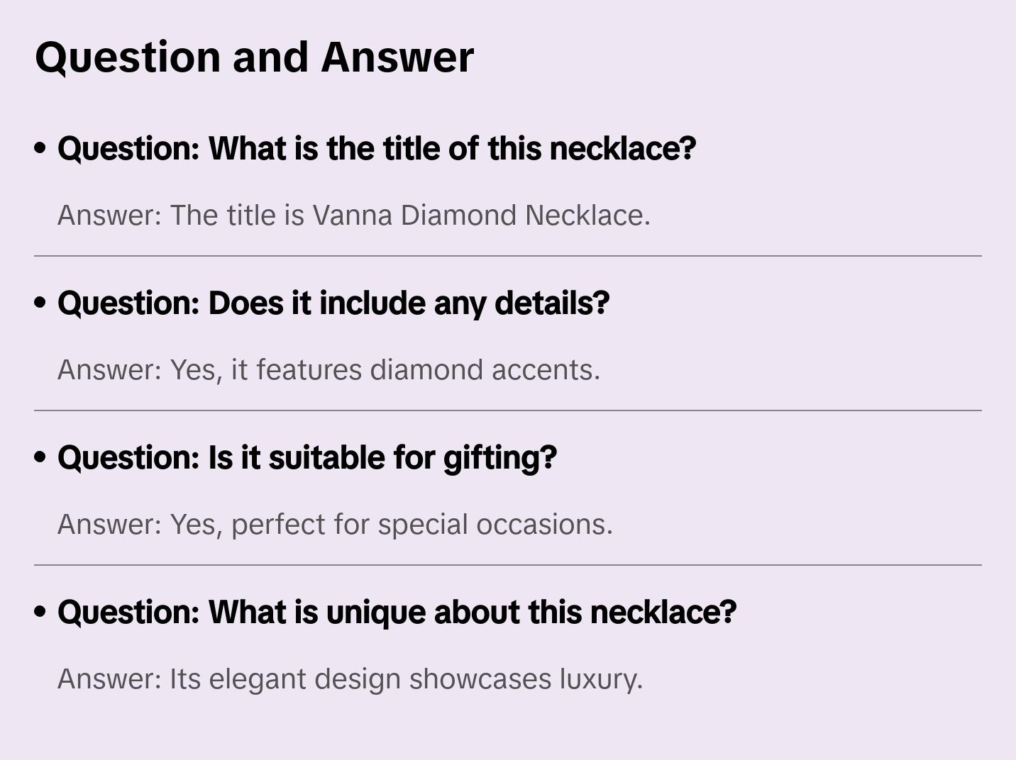 Vanna Diamond Necklace