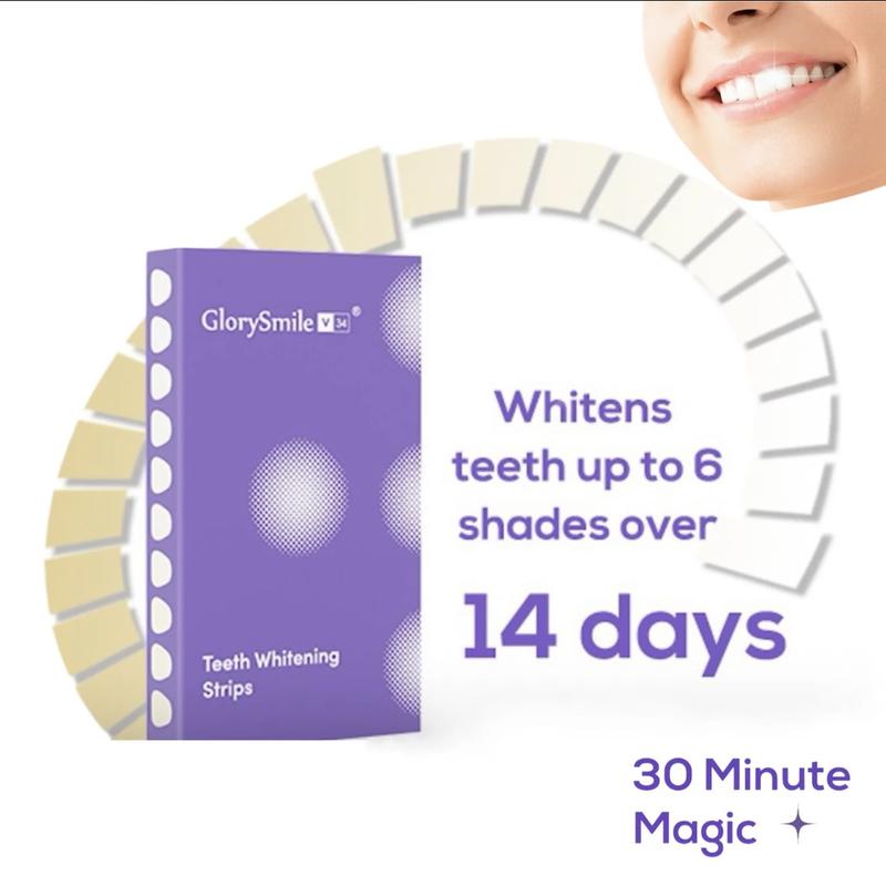 Whitening Strips, 7-day treatment (7 Packets - 2 Strips per pack)- Enamel-Safe Strips for Sensitive