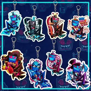 Hazbin Hotel Vox Outfit Variations Acrylic Keychain