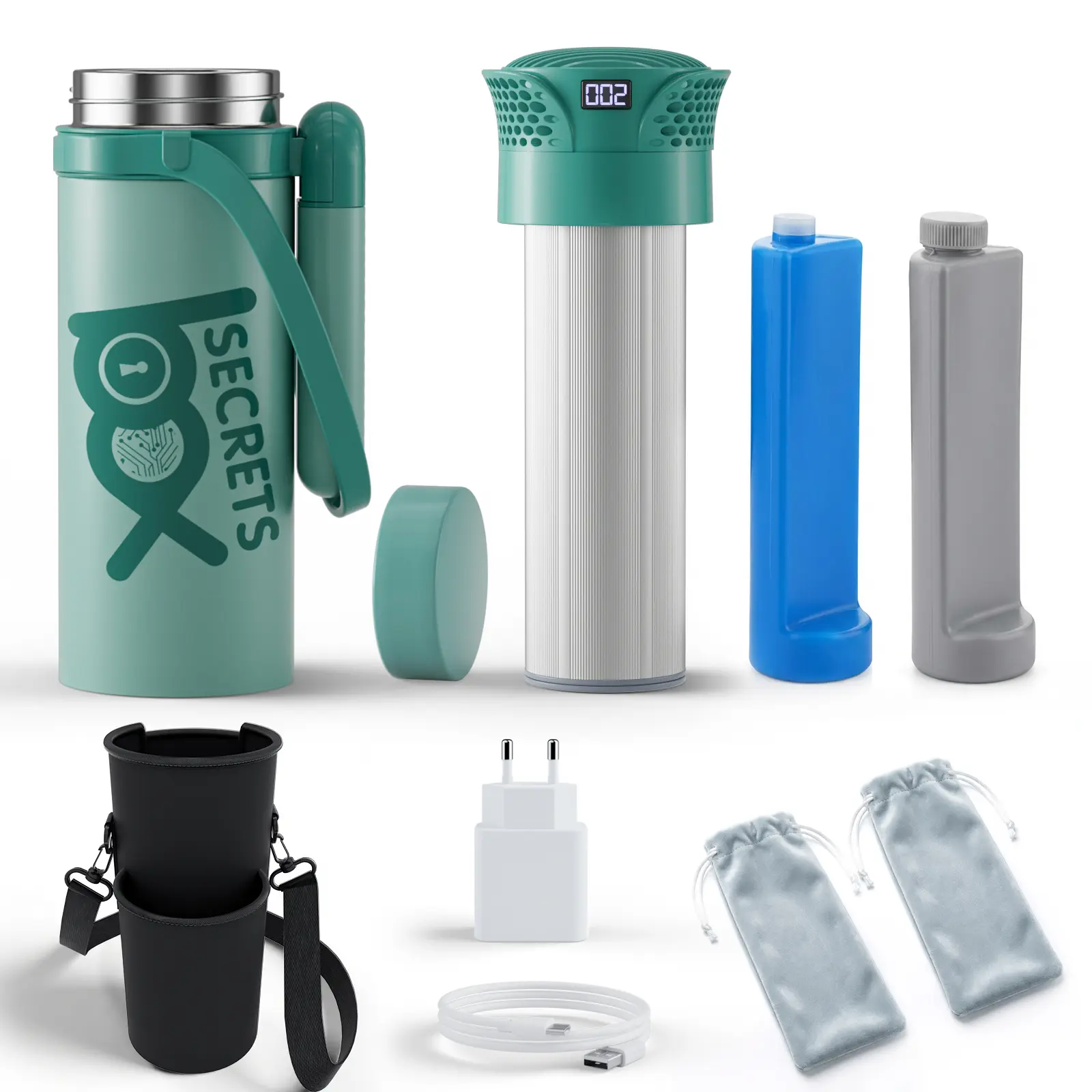 SECRETSBOX TSA-Approved Insulin Cooler, USB Rechargeable, Keeps Meds 2-8°C for 40+ Hours – Portable & Reliable for Diabetics