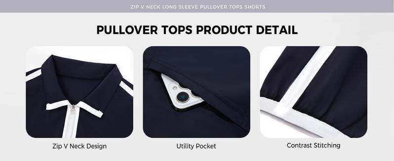 Fisoew Womens 2 Piece Outfits Sets Half Zip V Neck Long Sleeve Pullover Tops Shorts Casual Tennis Running Tracksuits #Springtok #TikTokShopHolidayHaul #TikTokShopJumpstartSale Fisoew Womens 2 Piece Outfits Sets Half Zip V Neck Long Sleeve Pullover Tops Shorts Casual Tennis Running Tracksuits #Springtok #TikTokShopHolidayHaul #TikTokShopJumpstartSale