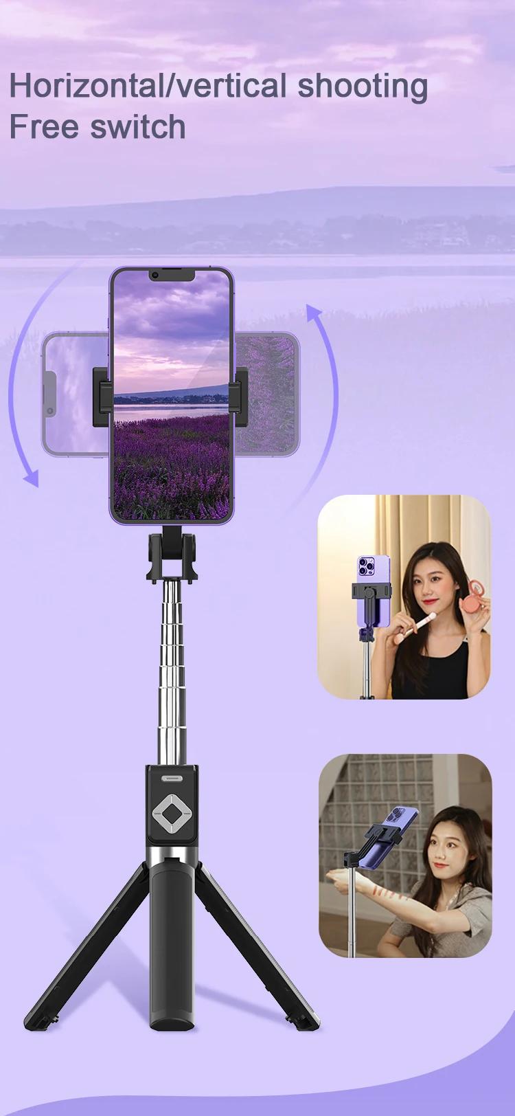 New 67'' Phone Tripod with Fill Light & Remote, Selfie Stick Tripod, Extendable Stand for iPhone 16/15/14/13/12 & Android, Stable, Portable Travel Accessory (Compatible with all iPhone & Android）