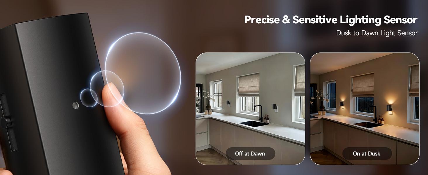 Brightown 2 Pack Night Lights Plug into Wall, Modern Night Light with Rotating Plug, Dusk to Dawn Sensor, 0-100LM Stepless Dimming Aora Night Light for Hallway Bedroom Bathroom, Soft White