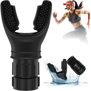 Portable Breathing Trainer, 1 Count Adjustable Resistance Breathing Trainer, Durable ABS & Silicone Breathing Exercise Tool, Sports Accessories for Running Enthusiasts, Home Training Equipment