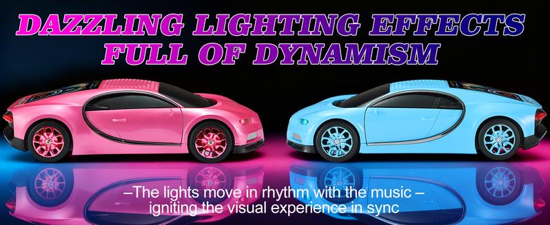 WSTER WS-660 Supercar Bluetooth Speaker with LED Starry Sky Display Portable HD Audio TWS Pairing FM Radio USB TF Card Playback Built-in Microphone Valentine's Day Gift