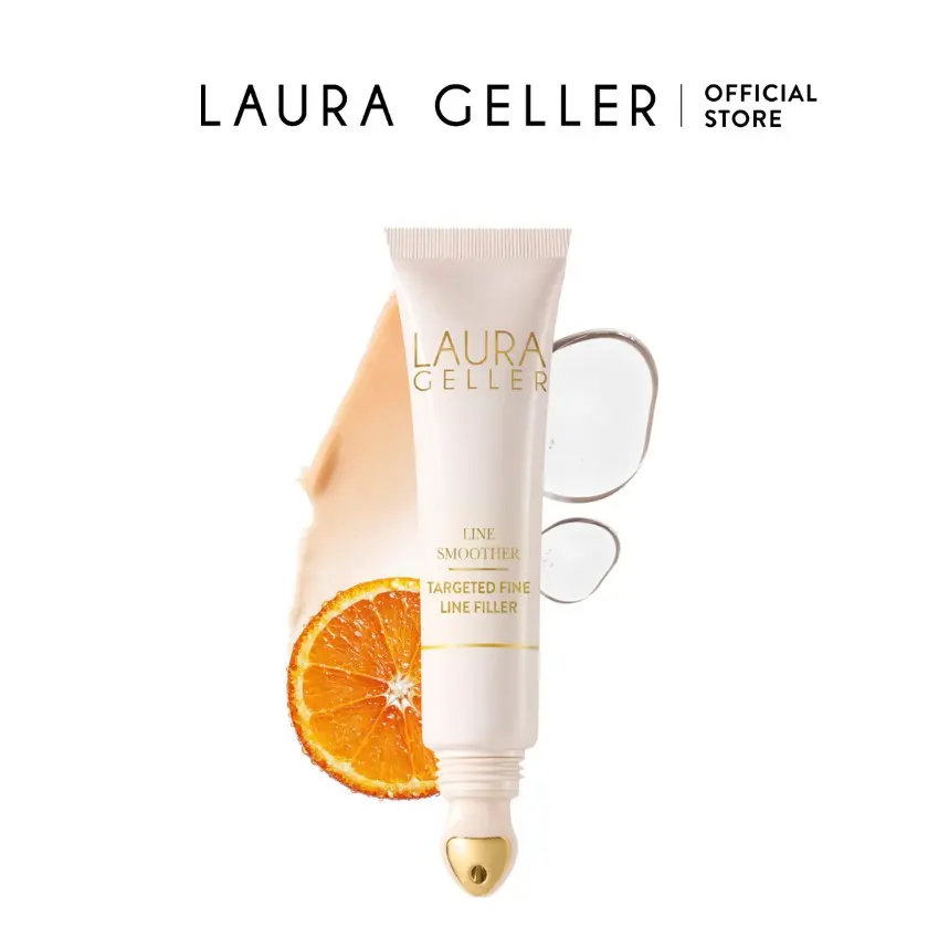 Laura Geller Line Smoother Targeted Fine Line Filler with Vitamin C & Niacinamide for Smooth Base & Brightened Skin