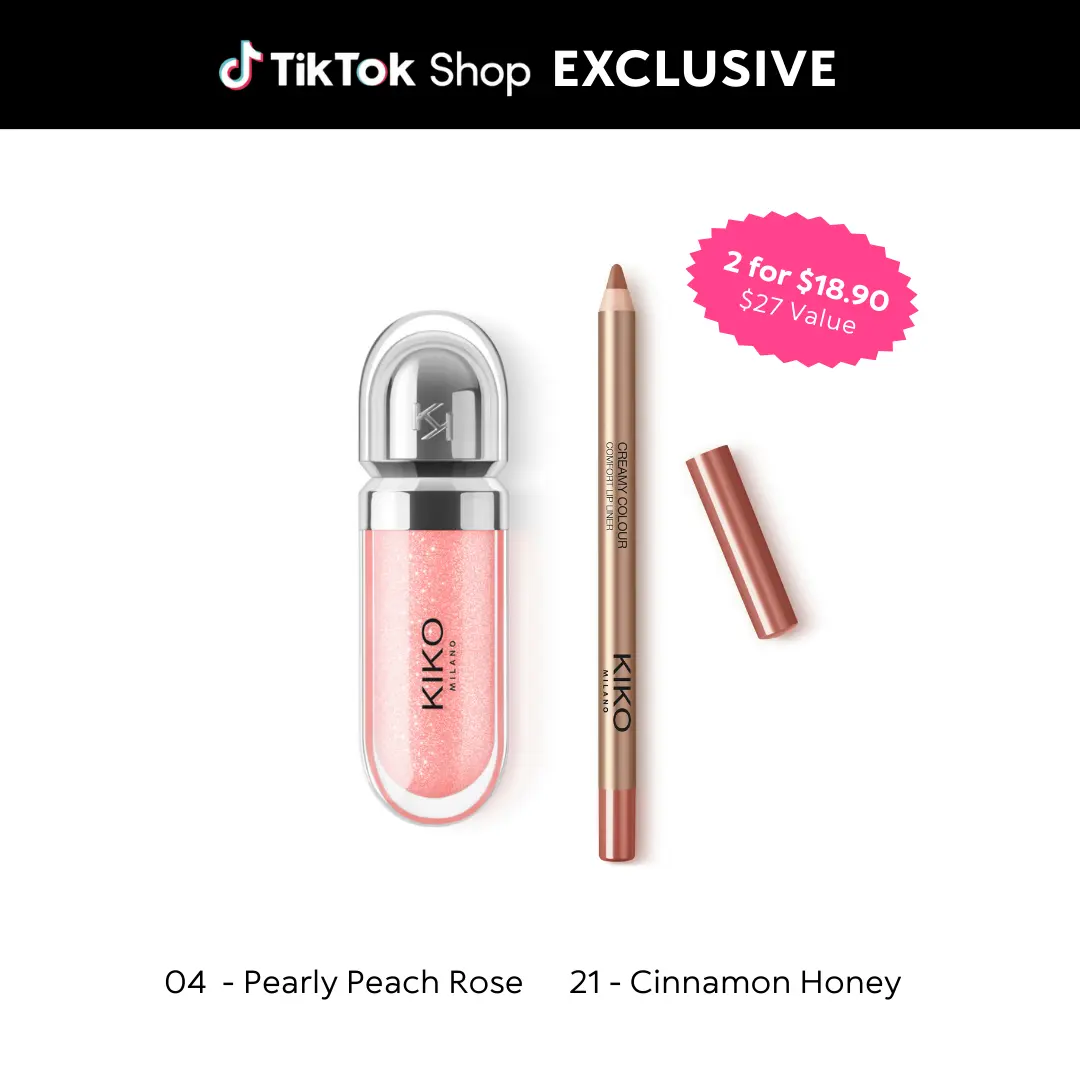 KIKO Milano Lipgloss and Lip Liner Bundle