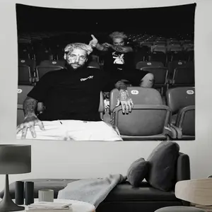 1 piece of suicide $G59 hip-hop rap music tapestry, featuring funny meme prints, suitable for wall decoration, applicable to university dormitories, men's caves, parties, graduation gifts, and hip-hop style decoration. bedroom decor cool stuff for room