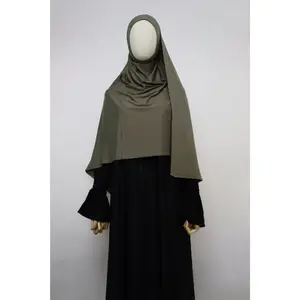 Premium Maxi Jersey Hijab - Deep Olive